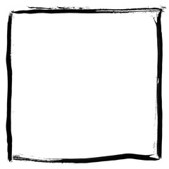 Black Grunge Frame Brushes Border