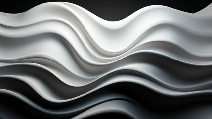 Fototapeta premium black and white wavy background texture.
