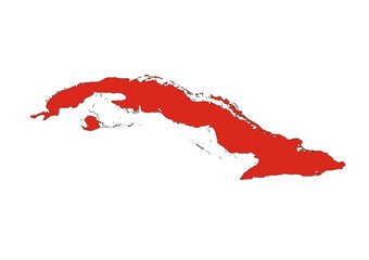 Mapa de Cuba © Stockchi