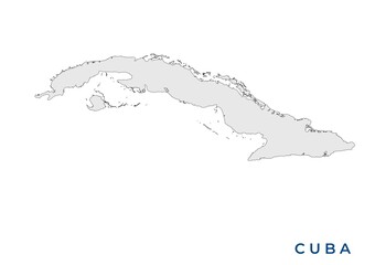 Mapa de Cuba © Stockchi