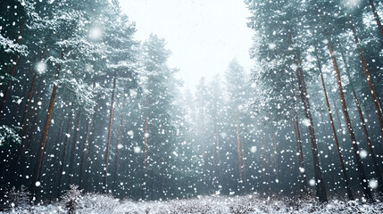 Snow covered forest