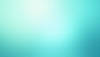 Abstract light cyan and aqua gradient noisy grain background texture