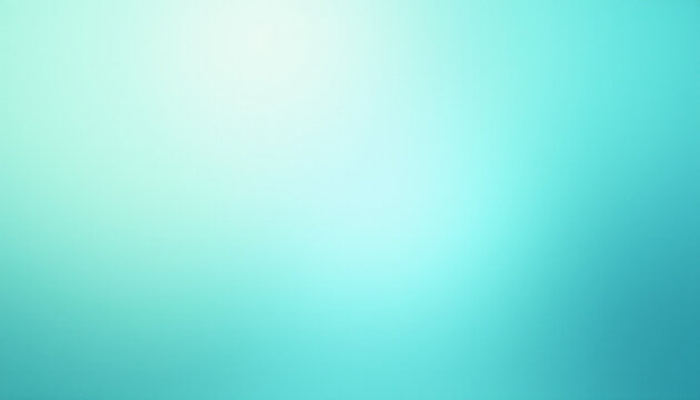 Abstract light cyan and aqua gradient noisy grain background texture
