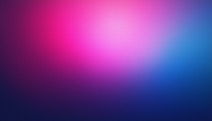 Abstract neon pink and blue gradient noisy grain background texture