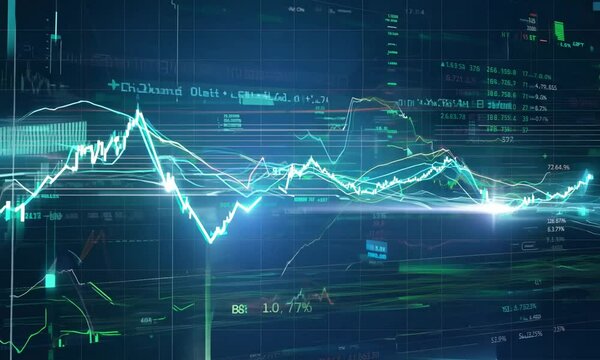 Abstract Stock Market Data Visualization