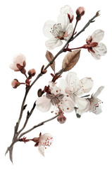 PNG A winter sakura flower chandelier blossom plant.