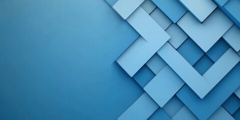 Obraz premium Modern design with abstract blue on a light blue background. fresh, rectangular template. brilliant geometric example. rectangle shapes are used to repeat the motif.