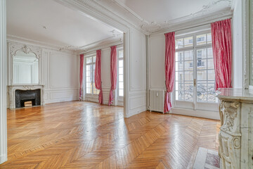 empty french apartment interior