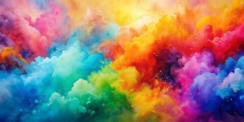 Abstract Colorful Explosion, Digital Art, Color Burst, Abstract Background, Color, Explosion, Art