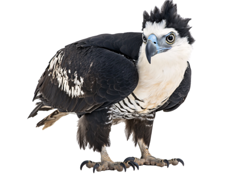 a bird with a white beak