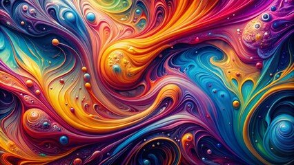 Explore the Beauty of Abstract Liquid Patterns with Vibrant Swirling Colors for Creative Projects