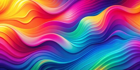 Abstract Gradient Waves, Digital Art, Colorful, Abstract Background, Wave, Abstract, Gradient
