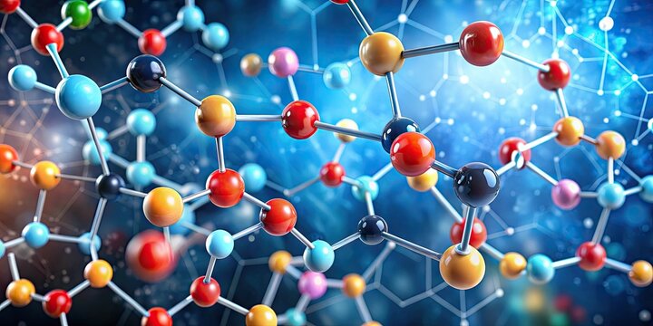A detailed illustration of sucrose's chemical formula, C12H22O11, showcasing the molecular structure of table sugar, with atoms and bonds precisely labeled and colored.