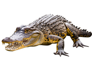 Obraz premium a crocodile with its mouth open