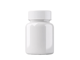 a white bottle with a cap