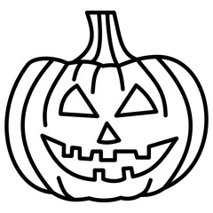 Jack o lantern Pumpkin Outline