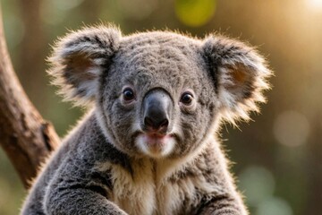 Fototapeta premium cute baby koala wildlife animal