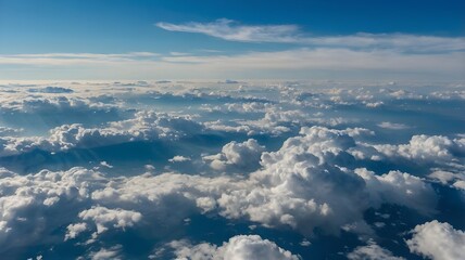 clear blue sky with white clouds Background