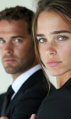 Office whispers: business people reacting with gossip, rumors and side conversations ripple through the workplace, impact of informal chatter on professional relationships and dynamics