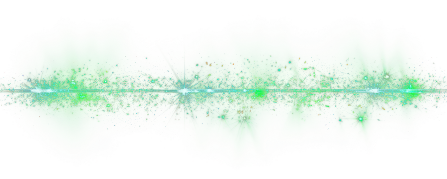 Green light glitter effect electronics lighting outdoors.