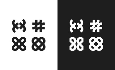 Logo Set Modern Icon Geometric Abstract Symbols Pack