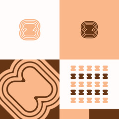 Logo Zen Flow Yoga Wellbeing Abstract