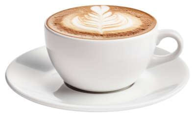 PNG Cup cappuccino coffee saucer.
