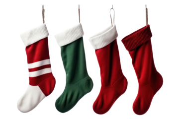 PNG  Sock christmas hanging celebration.