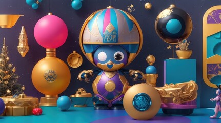 New Year's mood and toys