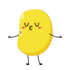 Soybean vector. Soybean character design.