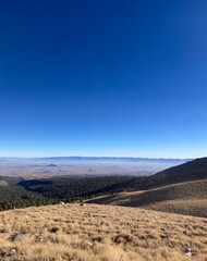 landscape with blue sky