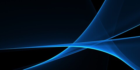 Fototapeta premium Blue abstract background design with curved shapes, Awesome Background Wallpaper