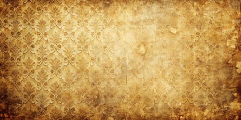 Fototapeta premium Golden Floral Pattern Vintage Texture, background, pattern, texture