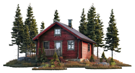 PNG Mountain Cabin cabin transportation architecture.