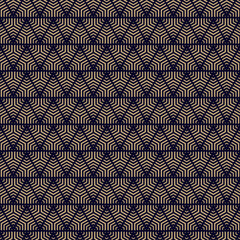 Vector gold and black geometric seamless pattern with halftone lines, triangles, arrows, grid, lattice. Golden abstract background. Simple minimal textured ornament. Repeating decorative geo design