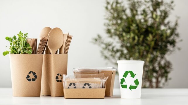 Eco-Friendly Disposable Packaging and Utensils