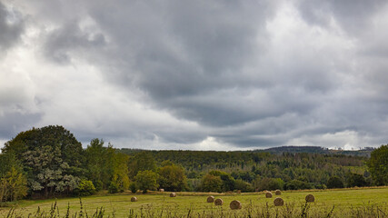 Ein Unwetteraufzug am Gl&ouml;ckler bei Ruhla im Sp&auml;tsommer 2024.