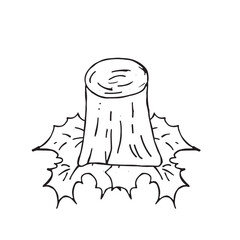  Graphic forest theme. Hand draws graphic illustrations on a white background. Graphic forest theme for design