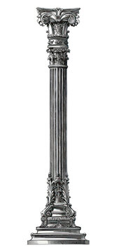 PNG Elegant ancient architectural column illustration