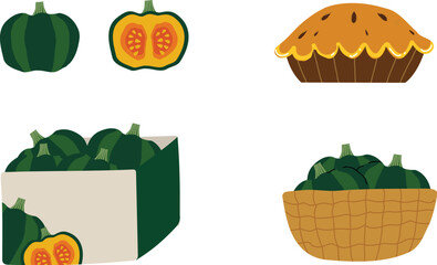 カボチャの詰め合わせ