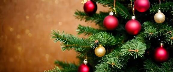 Obraz premium Macro background of a Christmas tree covered with beautiful frost. Hyperrealistic, highly detailed. AI generated
