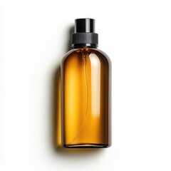 Amber Glass Spray Bottle with Black Cap