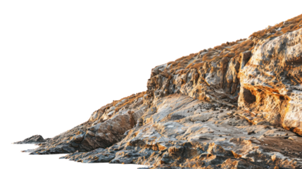 PNG Serene rocky coastal landscape