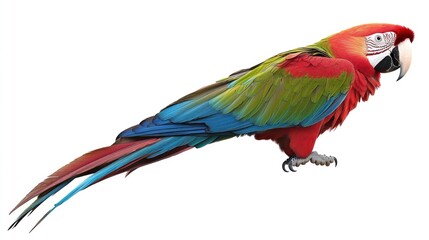 Fototapeta premium A Vibrant Scarlet Macaw