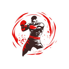 logo design of an MMA fighter