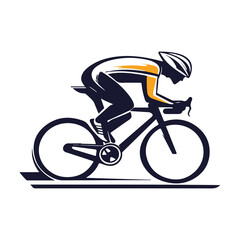 Racing Cyclist Silhouette
