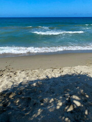 waves on the beach