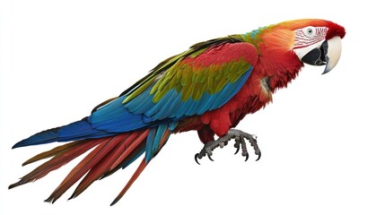 Fototapeta premium Scarlet Macaw Parrot with Vibrant Plumage