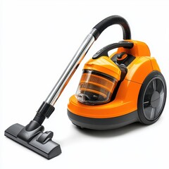 Orange Vacuum Cleaner with Detached Hose
