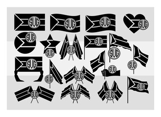 Palestine Flag Circle Monogram  SVG Silhouette Bundle, Palestine Silhouette, Flag Svg, Gaza, Palestine Heart Svg, Free Palestine, Palestine Flag Svg Circle Monogram 